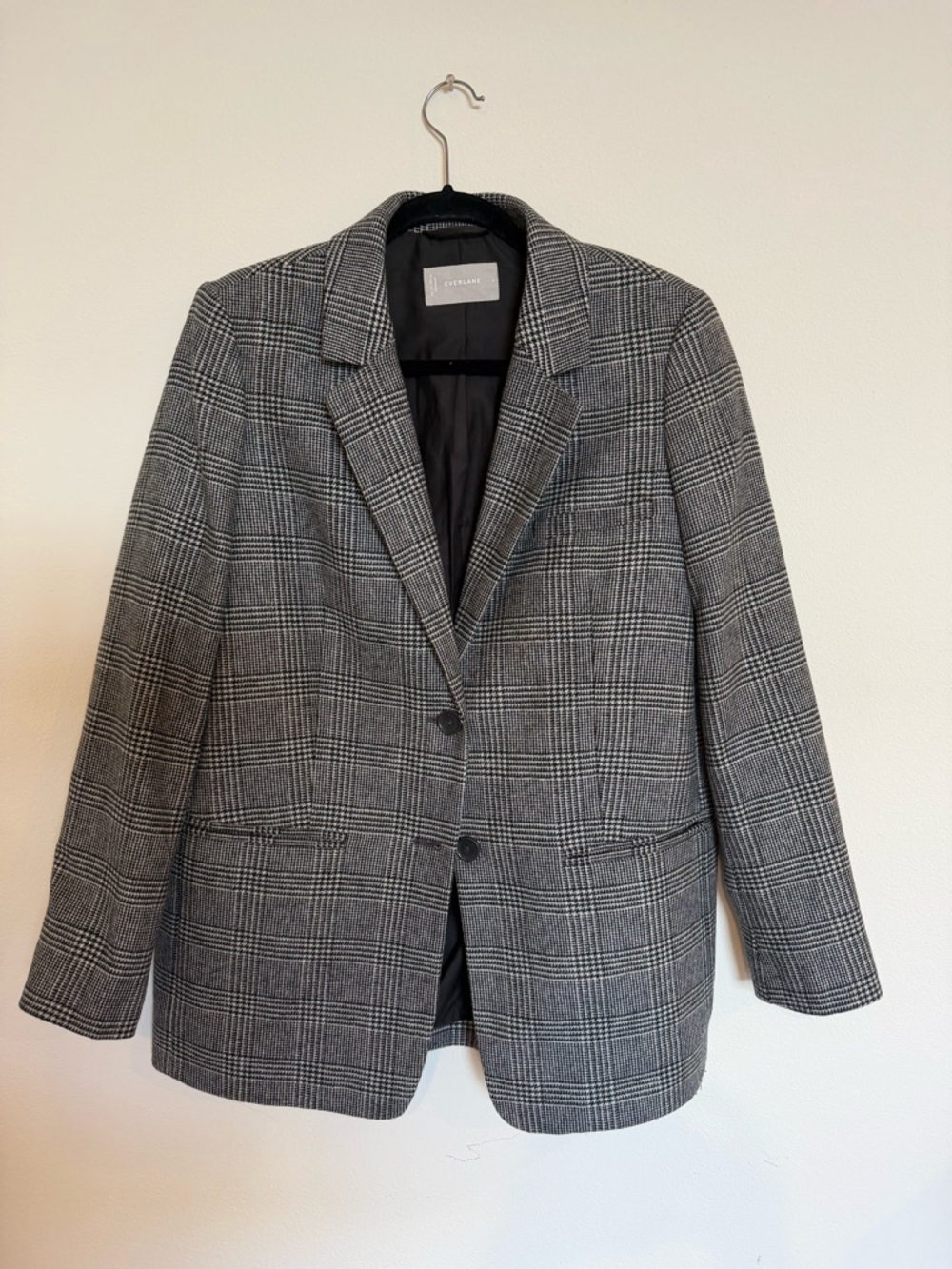 Everlane Gray Glen Plaid Blazer